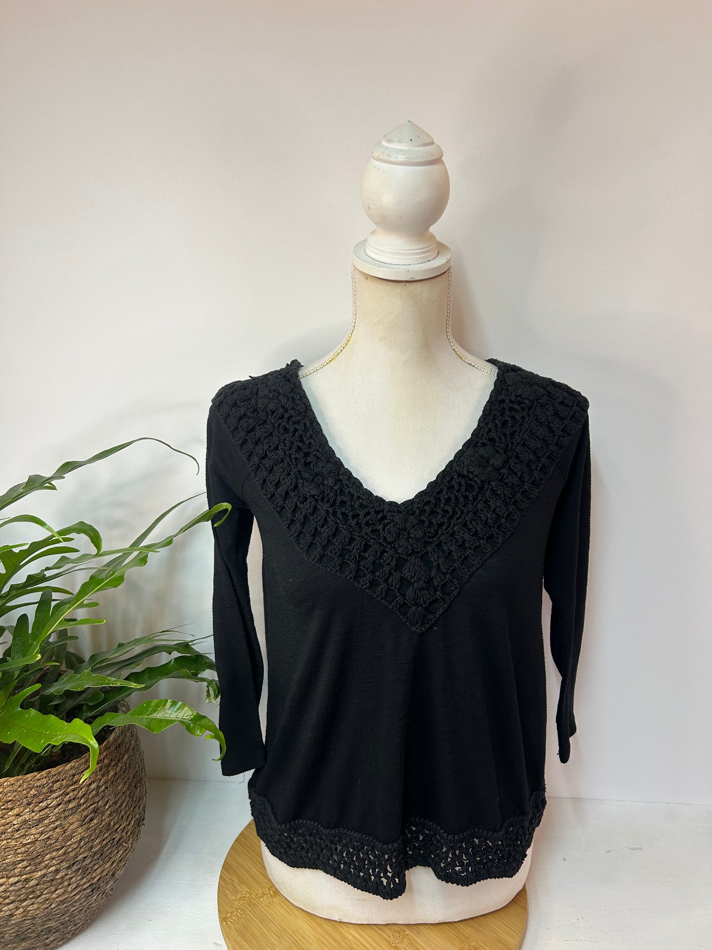 Dreieviertel Arm Sweatshirt BOHO - Hollister - Gr. XS / 34