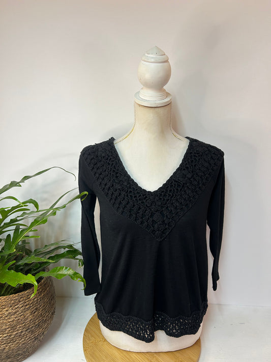 Dreieviertel Arm Sweatshirt BOHO - Hollister - Gr. XS / 34