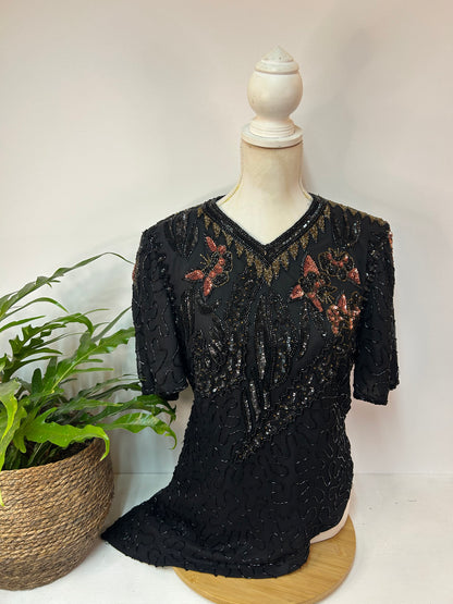 Pailetten T-shirt - C&A - Gr. M / 38