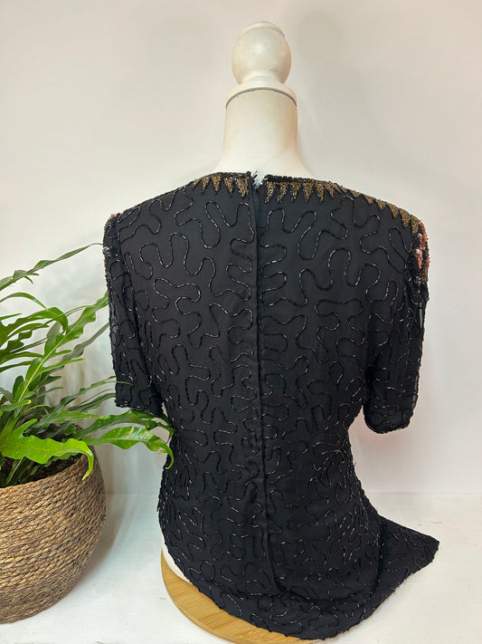 Pailetten T-shirt - C&A - Gr. M / 38