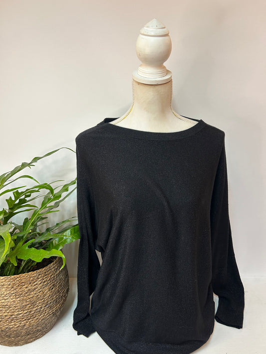 Pullover / Sweatshirt mit Glitzer Details - Esprit - Gr. L / 40