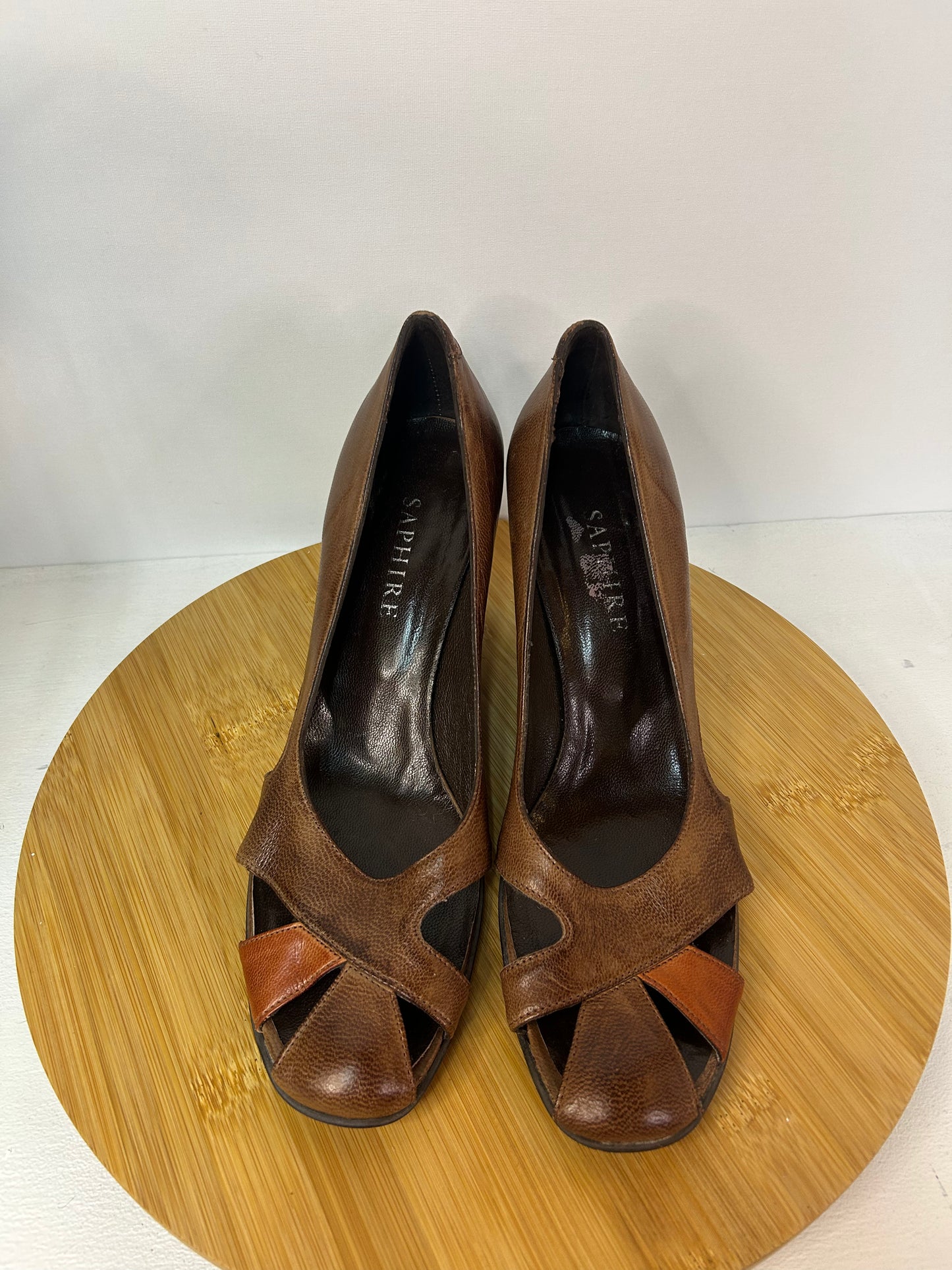 Vintage Echtleder Pumps / Schuhe - SAPHIRE - Gr. 40