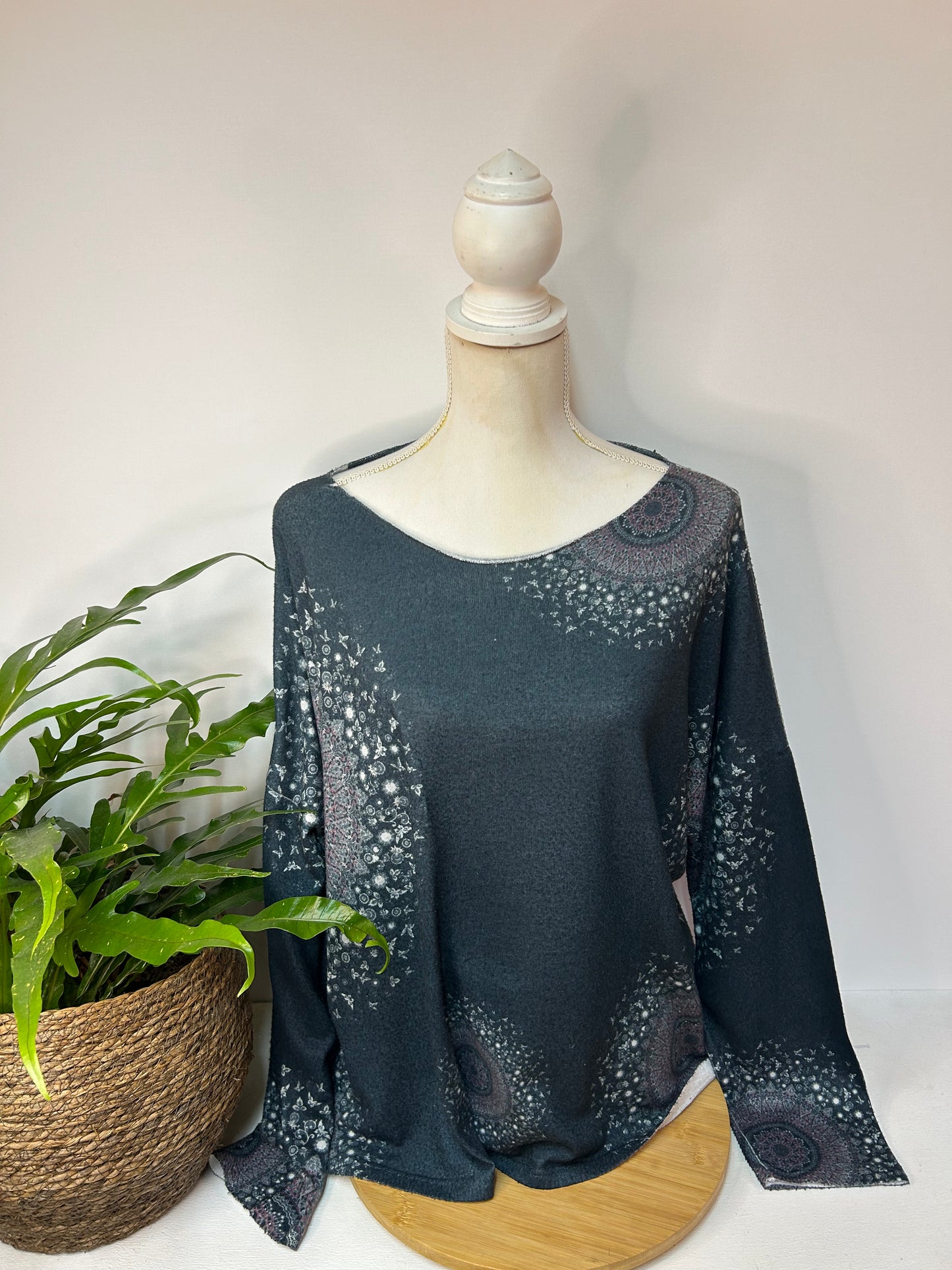 Paisley Sweatshirt - Made in Italy - Gr. XL/42