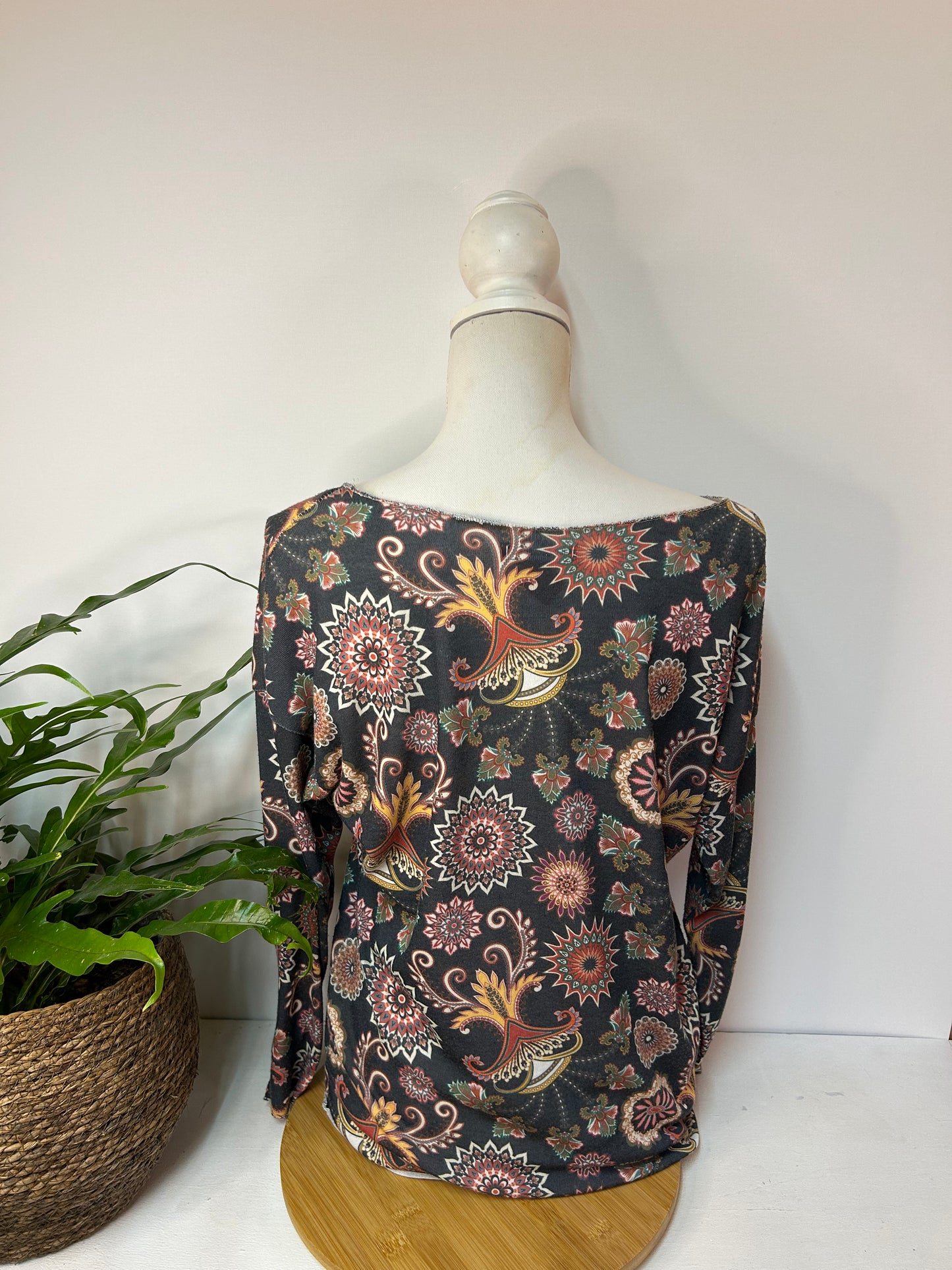 Buntes Muster Sweatshirt - New Collection - Gr. XL/42