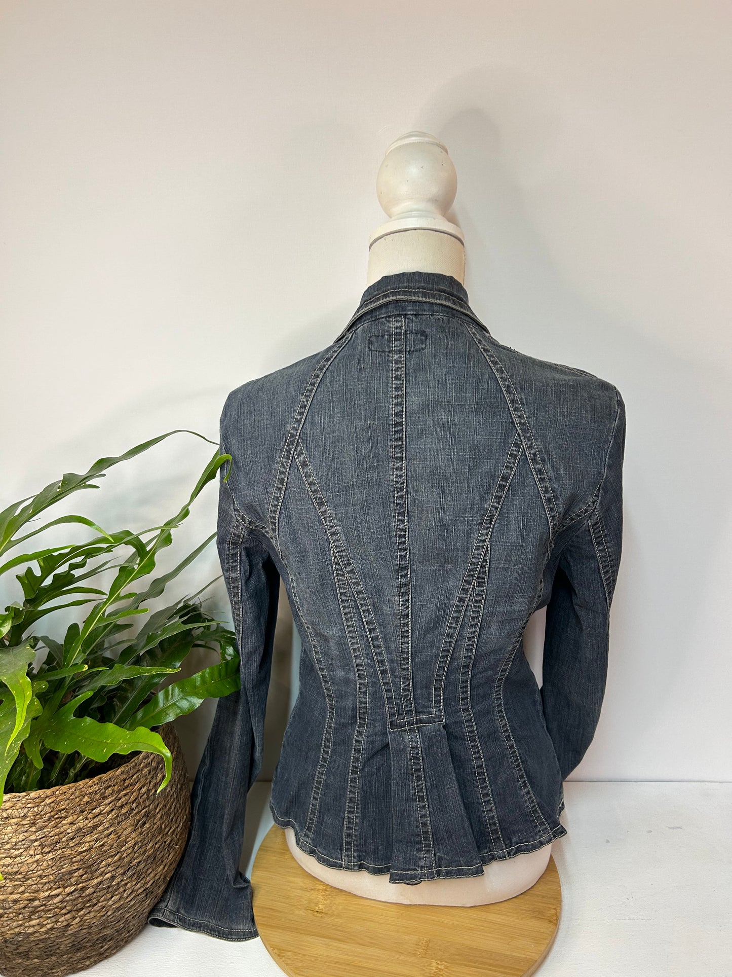Vintage DENIM Blazer - OUI - Gr. M / 38 - Designer
