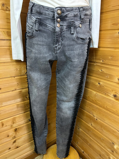 Coole Jeans mit Details - tredy - Gr. L / 40