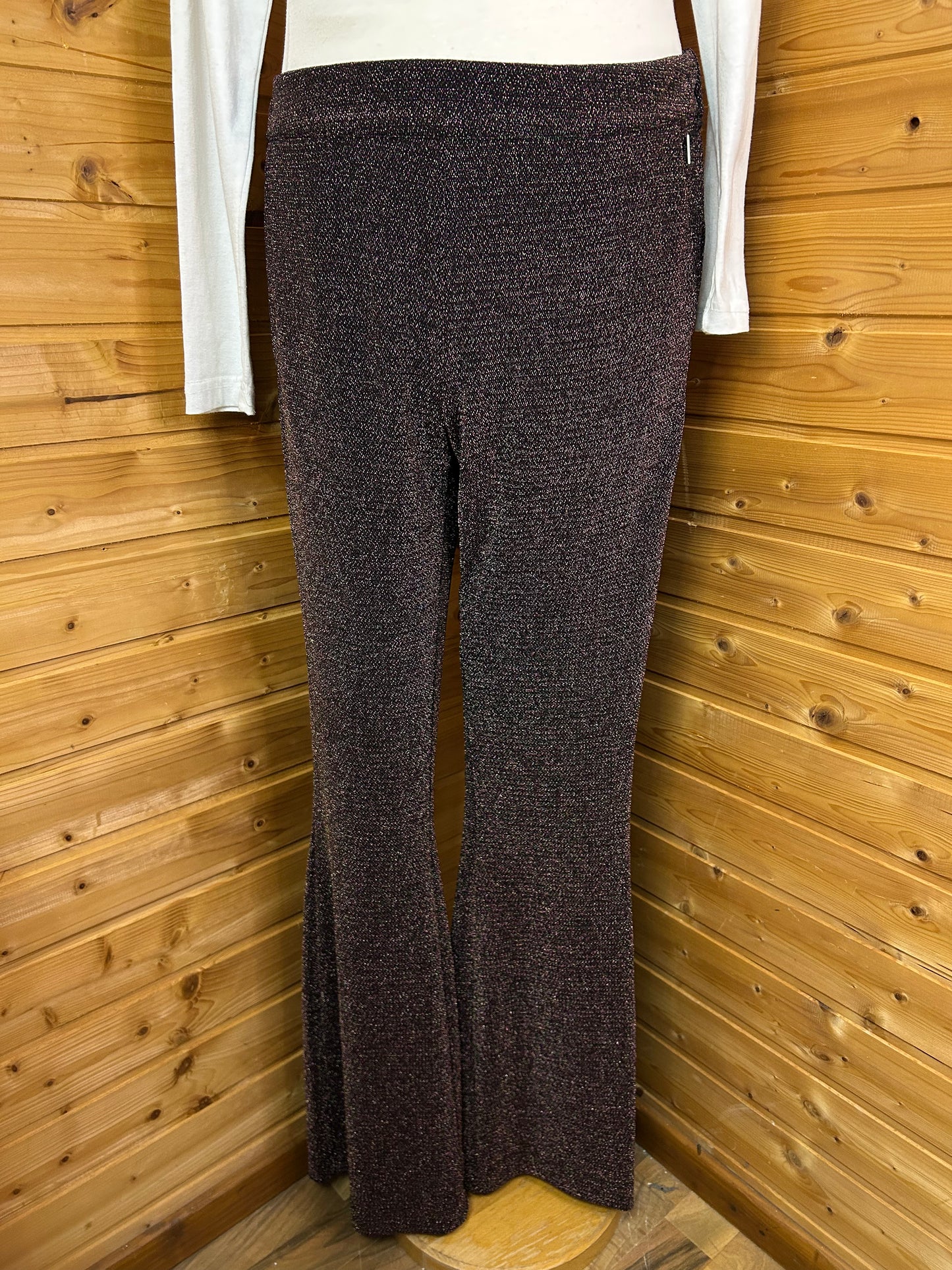 Glitzer Schlaghose - POM Amsterdam - Gr. M / 38 - Designer