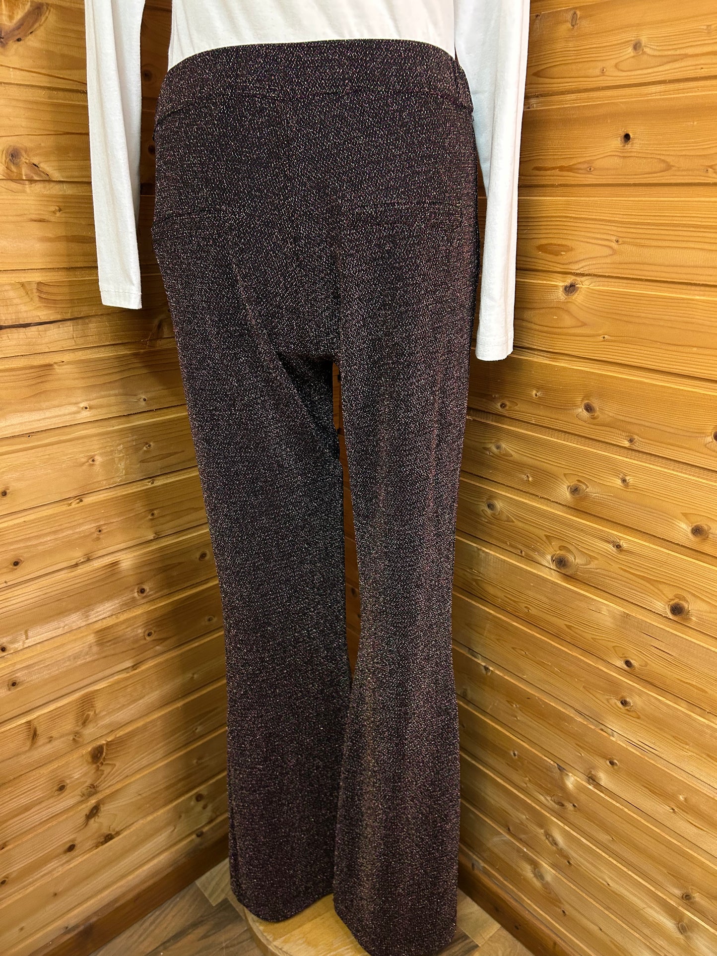 Glitzer Schlaghose - POM Amsterdam - Gr. M / 38 - Designer