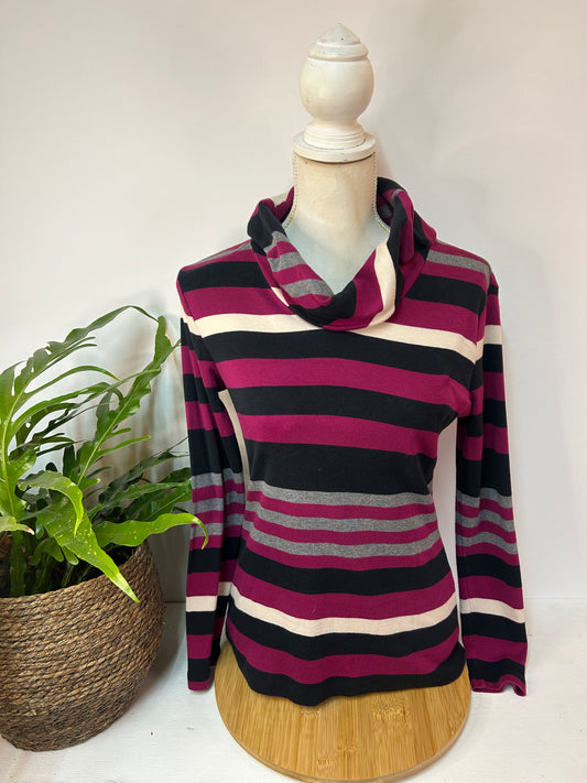 Gestreifter Rollkragen Pullover - Betty Barclay - Gr. S / M - 36 / 38