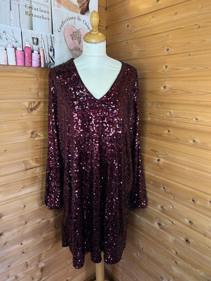 Pailletten Kleid - C&A - Gr. XL / XXL - 42 / 44
