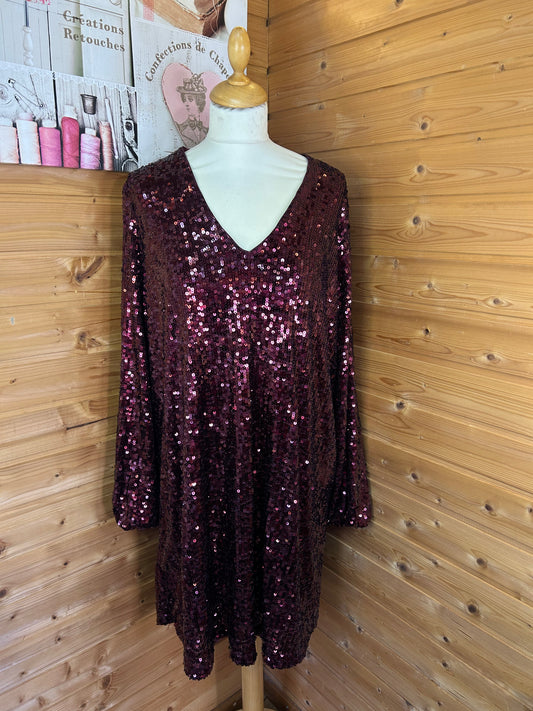 Pailletten Kleid - C&A - Gr. XL / XXL - 42 / 44