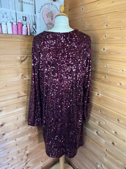 Pailletten Kleid - C&A - Gr. XL / XXL - 42 / 44