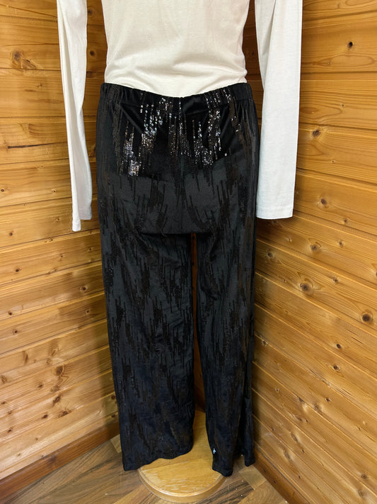 Tolle Stoffhose mit Pailletten - Handmade