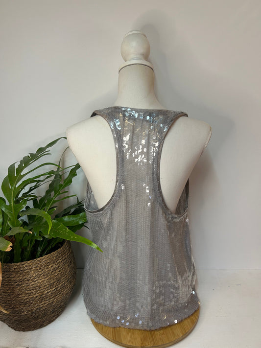 Pailetten T-shirt / Top - Zara - Gr. M / L - 38 / 40