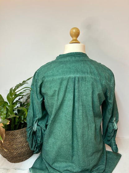 Farbenfrohe Bluse - Made in Italy - Gr. 3XL / 46 / 48