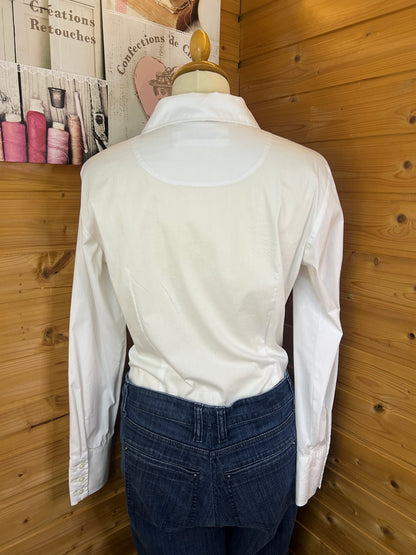 Weiße schlichte Bluse - Gerry Weber Edition - Gr. S / M - 36 / 38