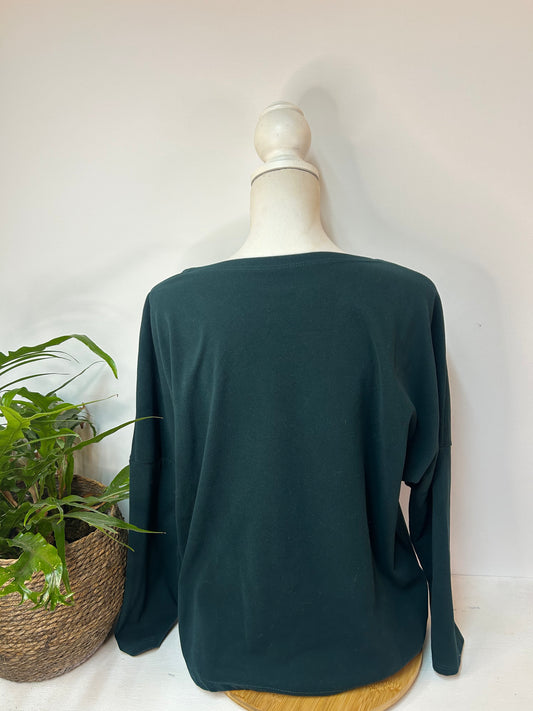 Warmer Pullover mit Aufschrift - Gr. XL / XXL - 42 / 44