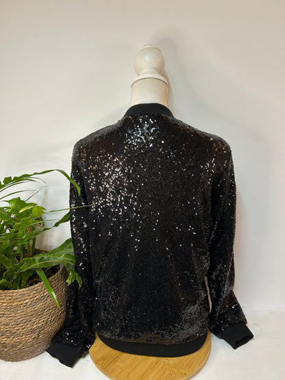 Coole Glitzerjacke - Esmara by Heidi Klum - Gr. L / 40