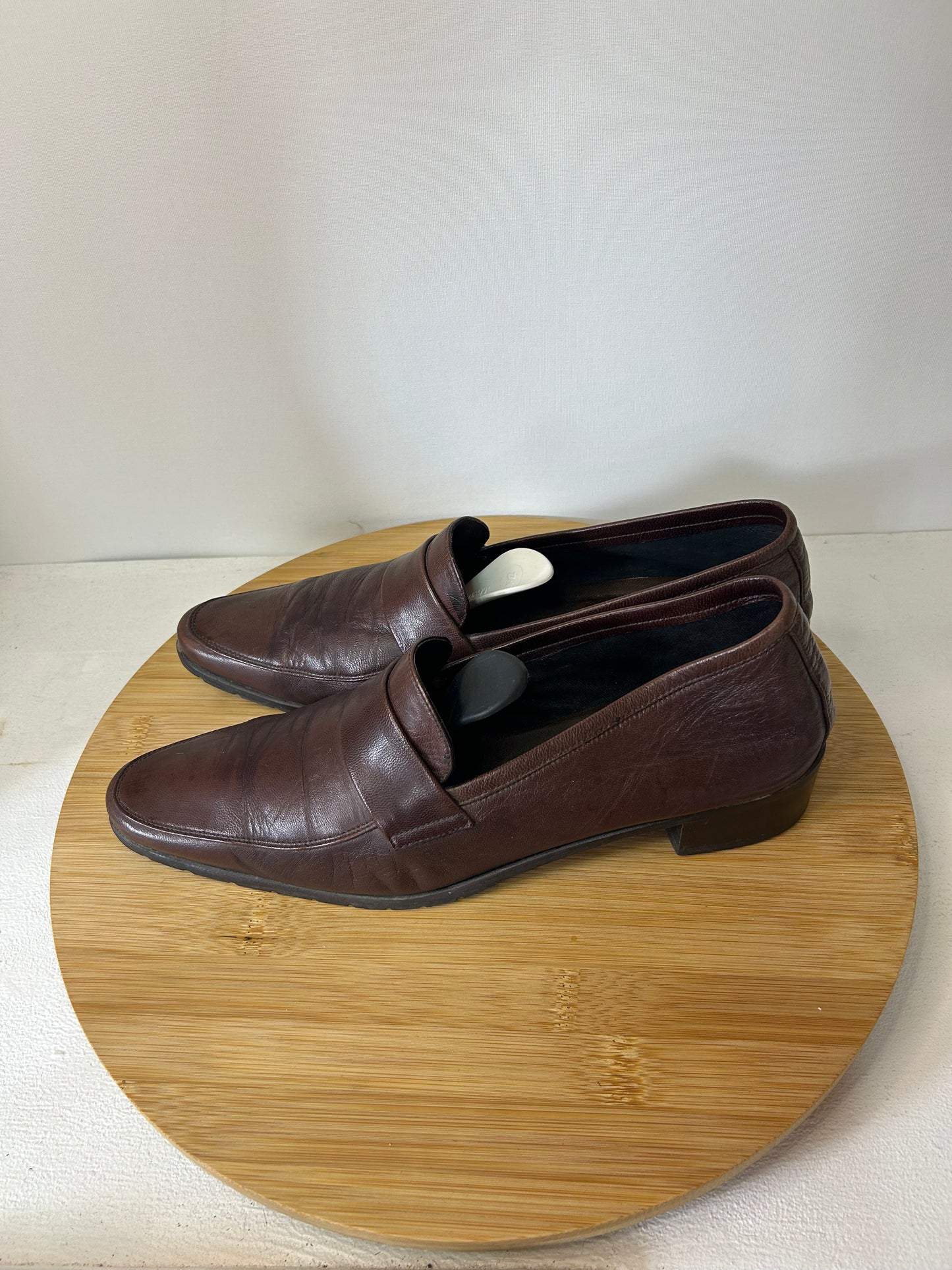 Vintage Slingback Schuhe Braun - Rebeca Sanver - Gr. 39