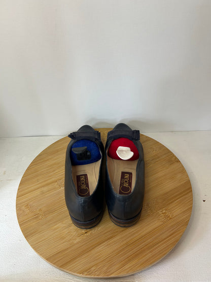 Blaue Ballerina Schuhe mit Schleifen - Donna Carolina Made in Italy - Gr. 39