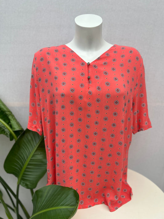 Kurzärmlige Bluse - Bonita - Gr. XL