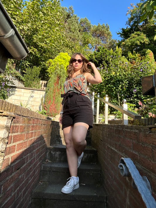 Florales ausgefallenes Top - LOLALIZA - Gr. S