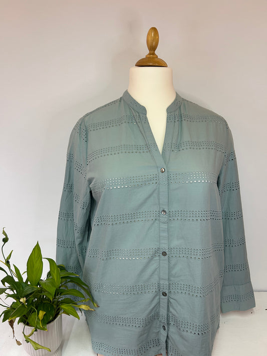Lochmuster Bluse - s.Oliver - Gr. XXL