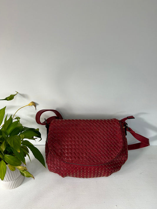 Rote Muster Tasche