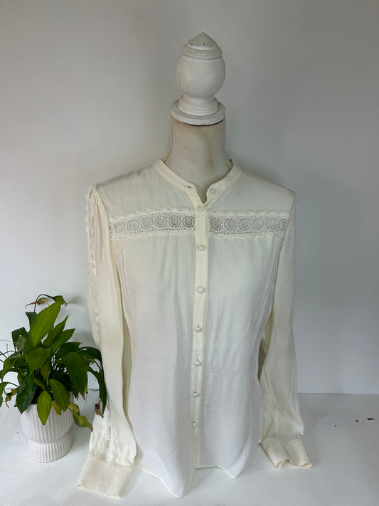 Spitzen Bluse - Boden - Gr. XL