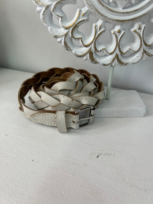 Geflochtener Echtledergürtel - 105cm