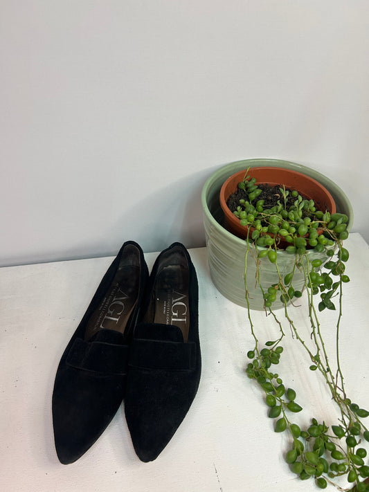 Spitze Wildleder Ballerina Schuhe - AGL - 38 ½