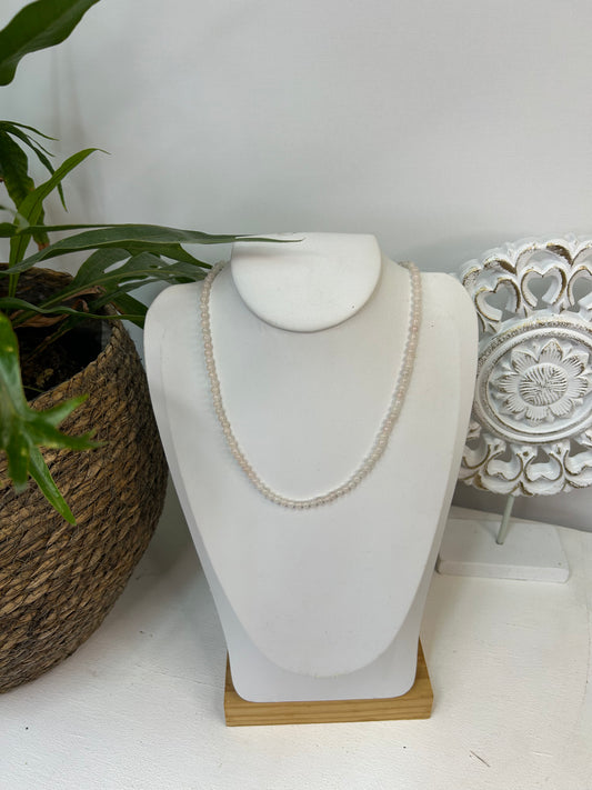 Edelsteinkette Rosenquarz - Schmuck