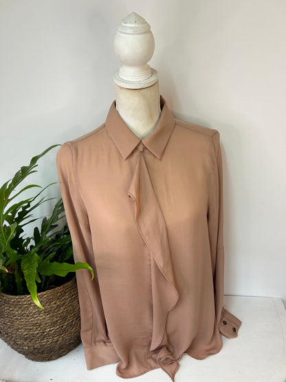 Rüschenbluse - Zara - Gr. L