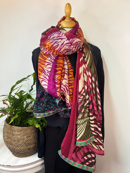 Buntes 3-Phasen Tuch - Made for Loving - Unikat