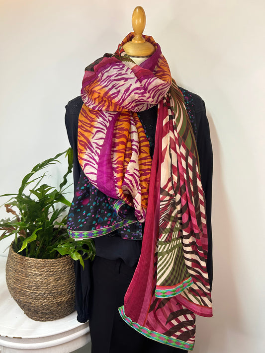 Buntes 3-Phasen Tuch - Made for Loving - Unikat