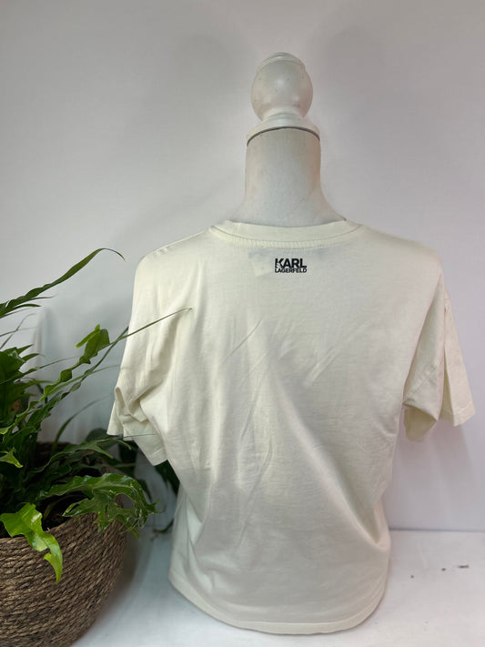 Hochwertiges Marken T-shirt - Karl Lagerfeld - Gr. S / M - NP: 99€ - Designer