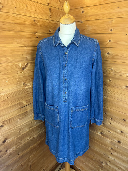 Langarm Denimkleid - nice things - Gr. L