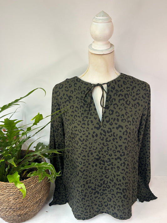 Animalprint Bluse - COSTES BASIC - Gr. M / L
