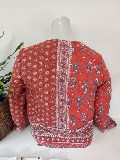 Süße BOHO Steppjacke MANGO - Gr. S