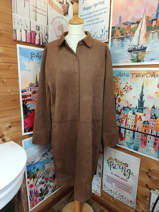 Besonderes Kleid in Wildlederoptik - OPUS - Gr. 42