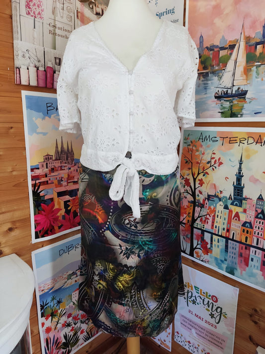 Toller Seidenrock- St. Emile- Gr. 34 - Designer