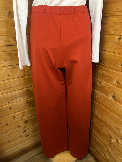 Dicke Stoffhose Rostbraun - Maria Bellentani - Gr. M / L - 38 / 40 - Designer