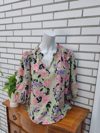 Florale Bluse - VERO MODA - Gr. L/XL