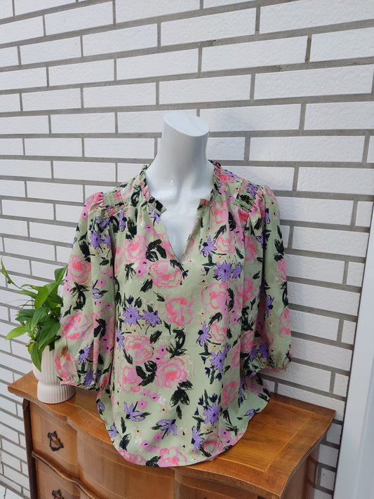 Florale Bluse - VERO MODA - Gr. L/XL