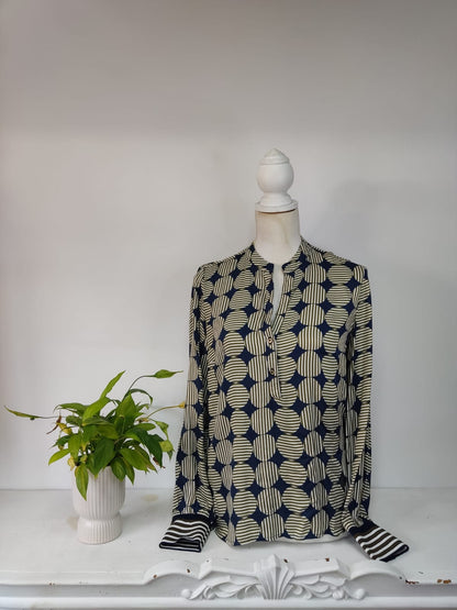 Muster Bluse - Emily van den Bergh - Gr. S
