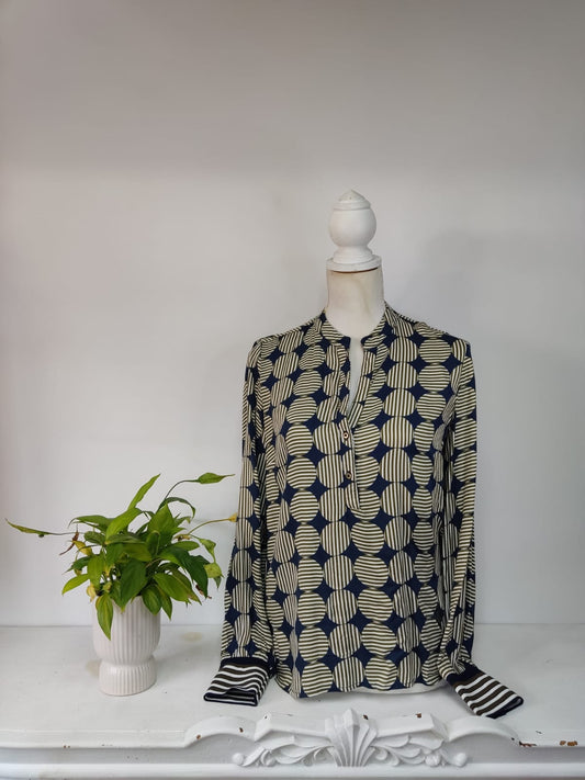 Muster Bluse - Emily van den Bergh - Gr. S
