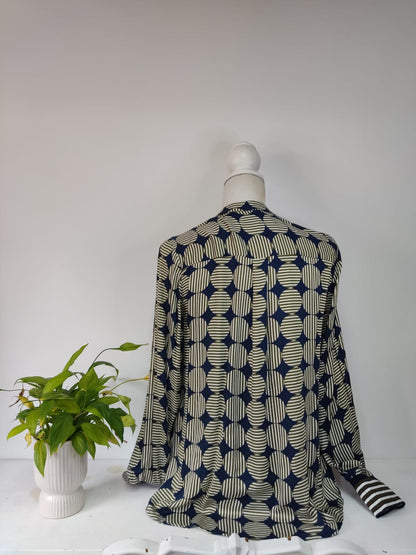 Muster Bluse - Emily van den Bergh - Gr. S