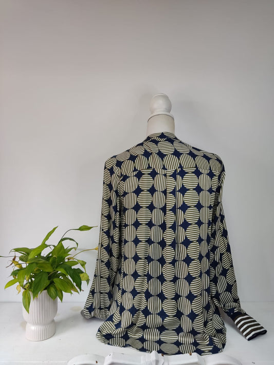 Muster Bluse - Emily van den Bergh - Gr. S