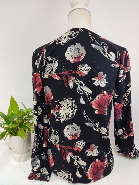 Florale edle Bluse BENOTTI - Gr. S/M