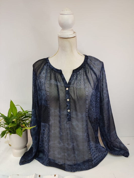 Durchsichtige Bluse BEXLEYŚ Gr. 44